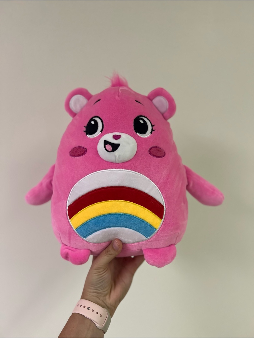 Pink Rainbow Bear Care Bear - Soft Kids Comforter